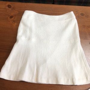 AnnTaylor off white winter skirt